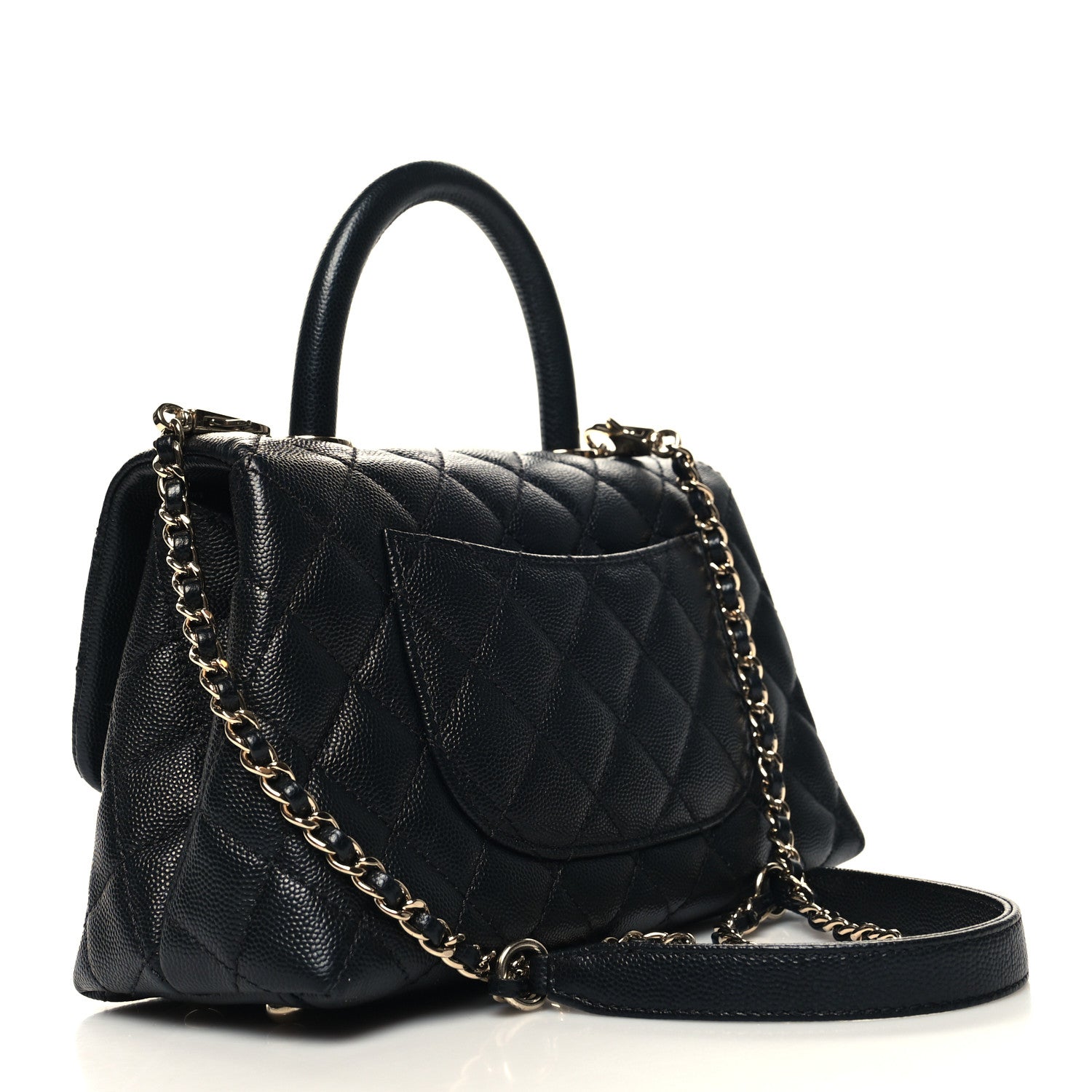 Chanel Caviar Quilted Mini Coco Handle Flap Black 3 of 10