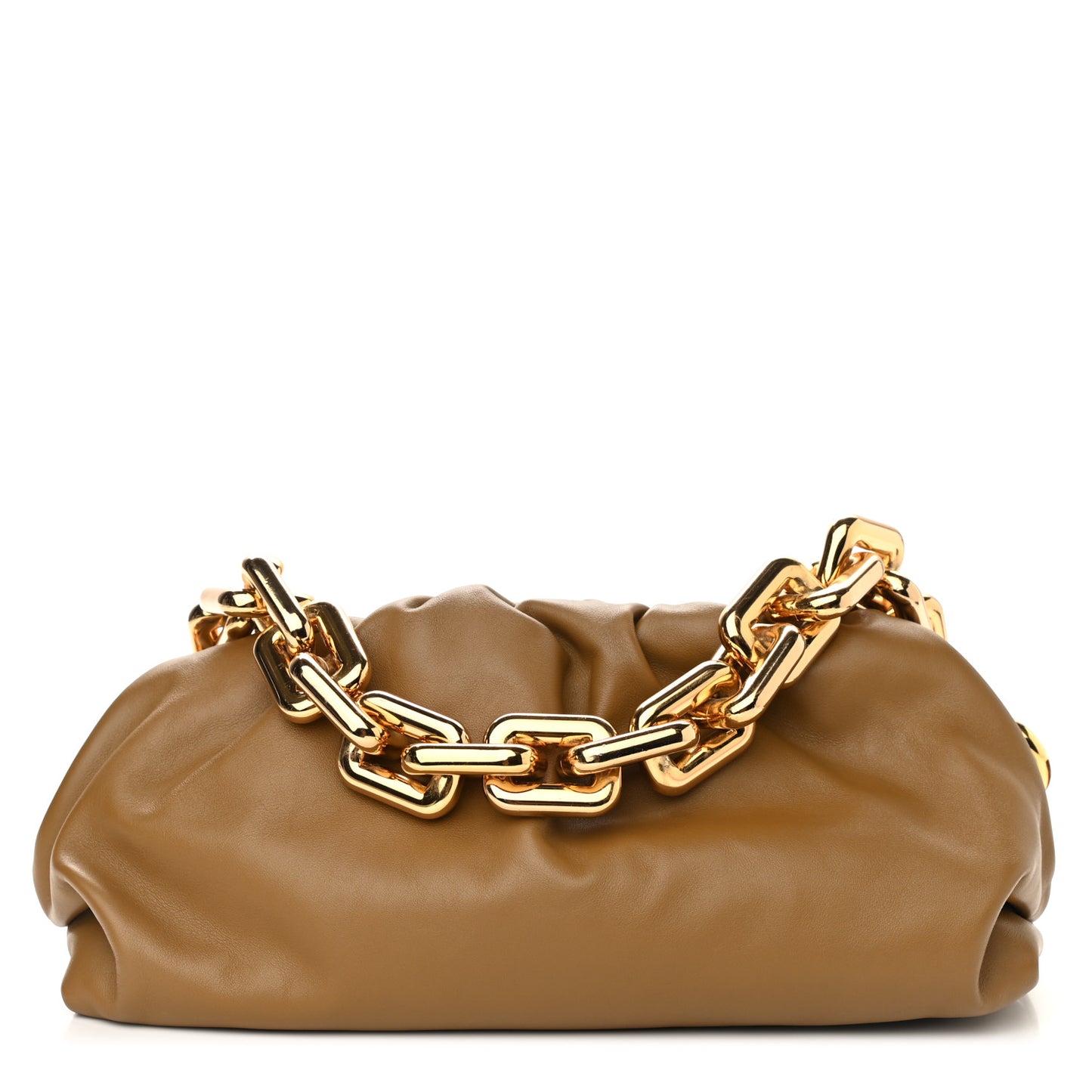 Calfskin The Pouch Chain Cammello