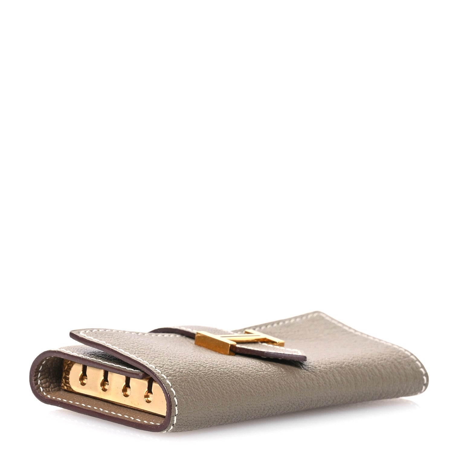 Hermes Chevre Mysore Bearn Multicles 4 Key Holder Etoupe 4 of 7