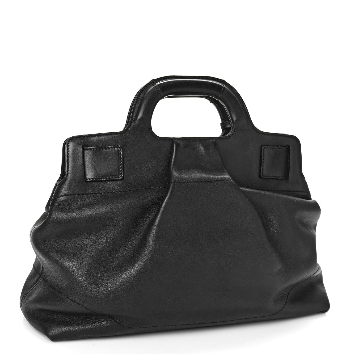 Salvatore Ferragamo Calfskin Wanda Tote Black 3 of 10