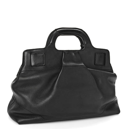 Salvatore Ferragamo Calfskin Wanda Tote Black 3 of 10