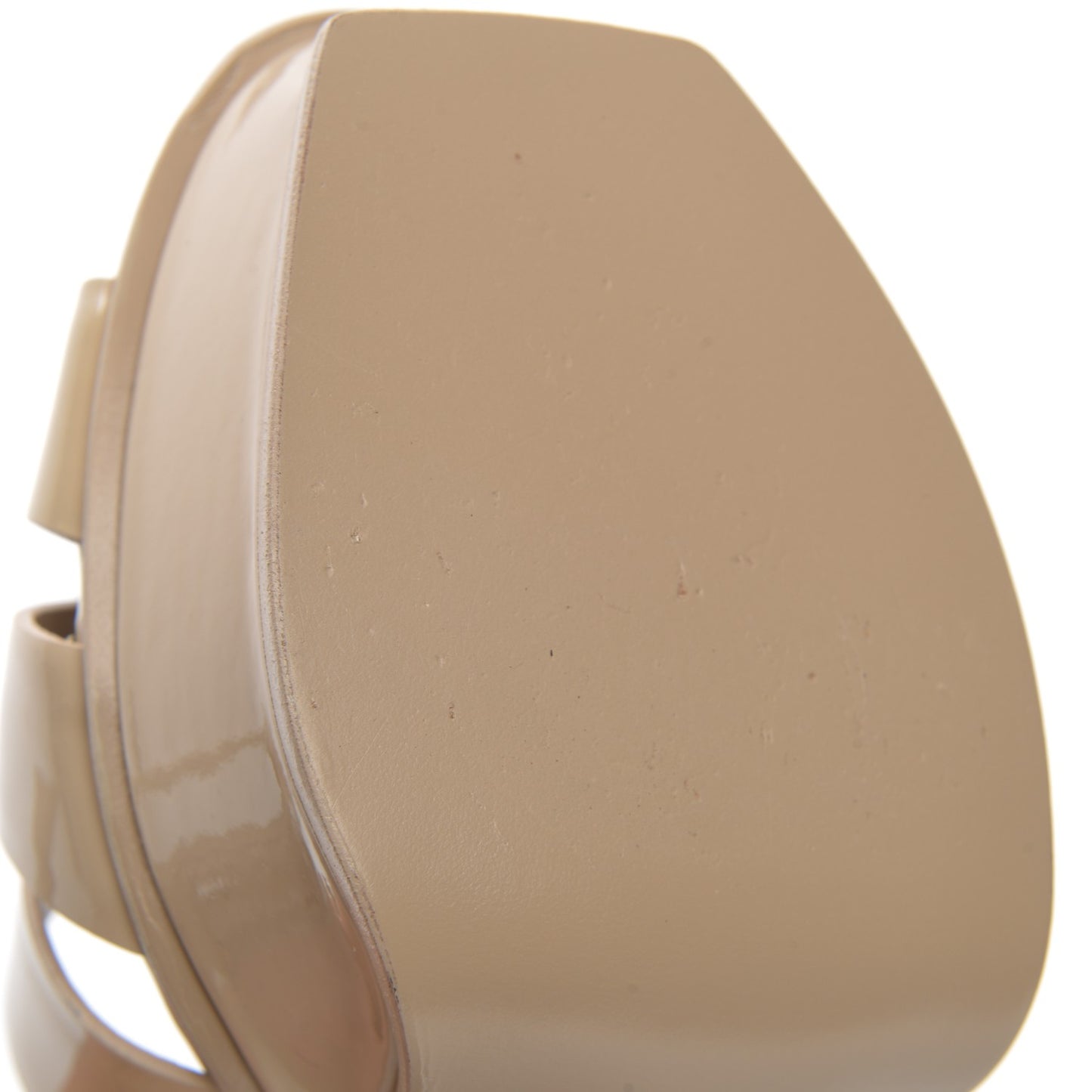 Patent Tribute 105 Platform Sandals 36 Nude Powder