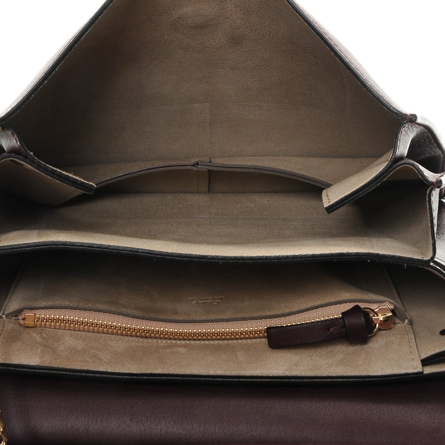 Suede Calfskin Medium Faye Shoulder Bag Dark Purple