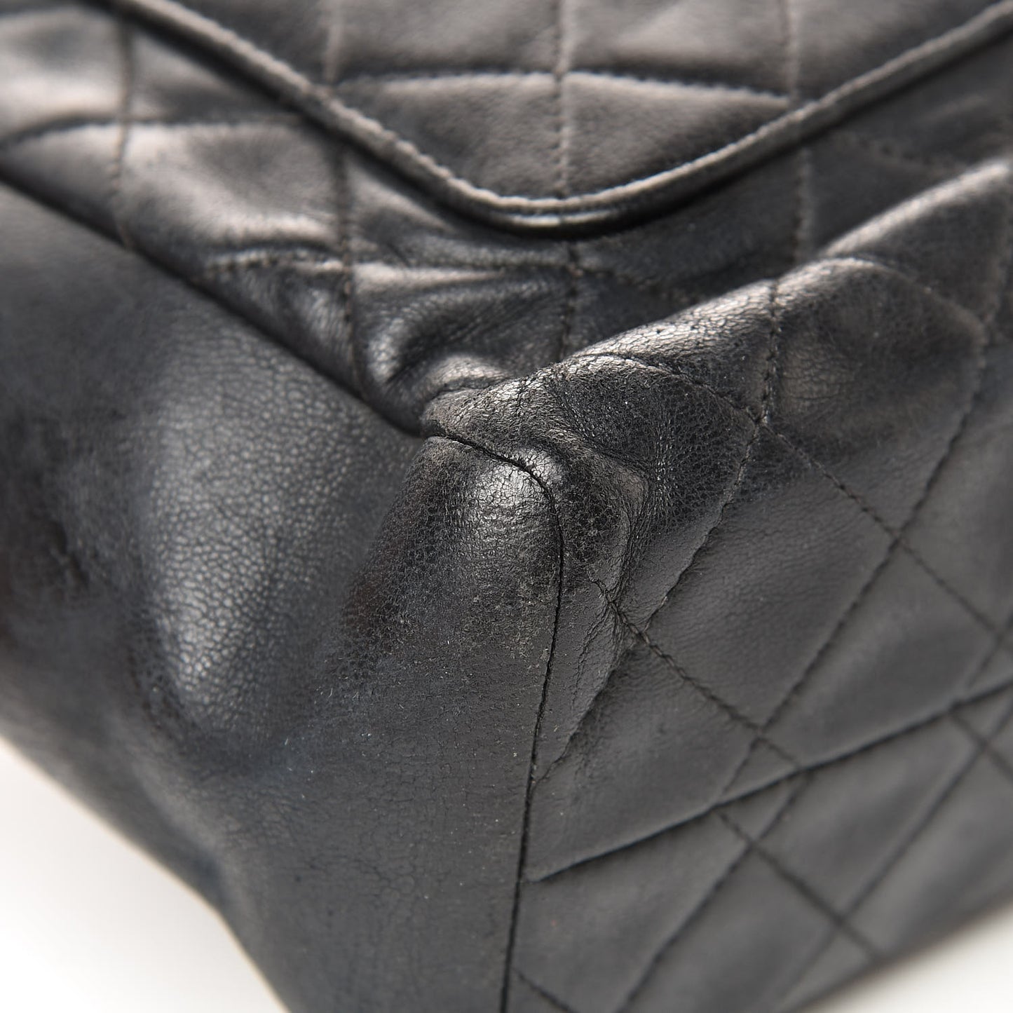 Lambskin Quilted CC Tote Black