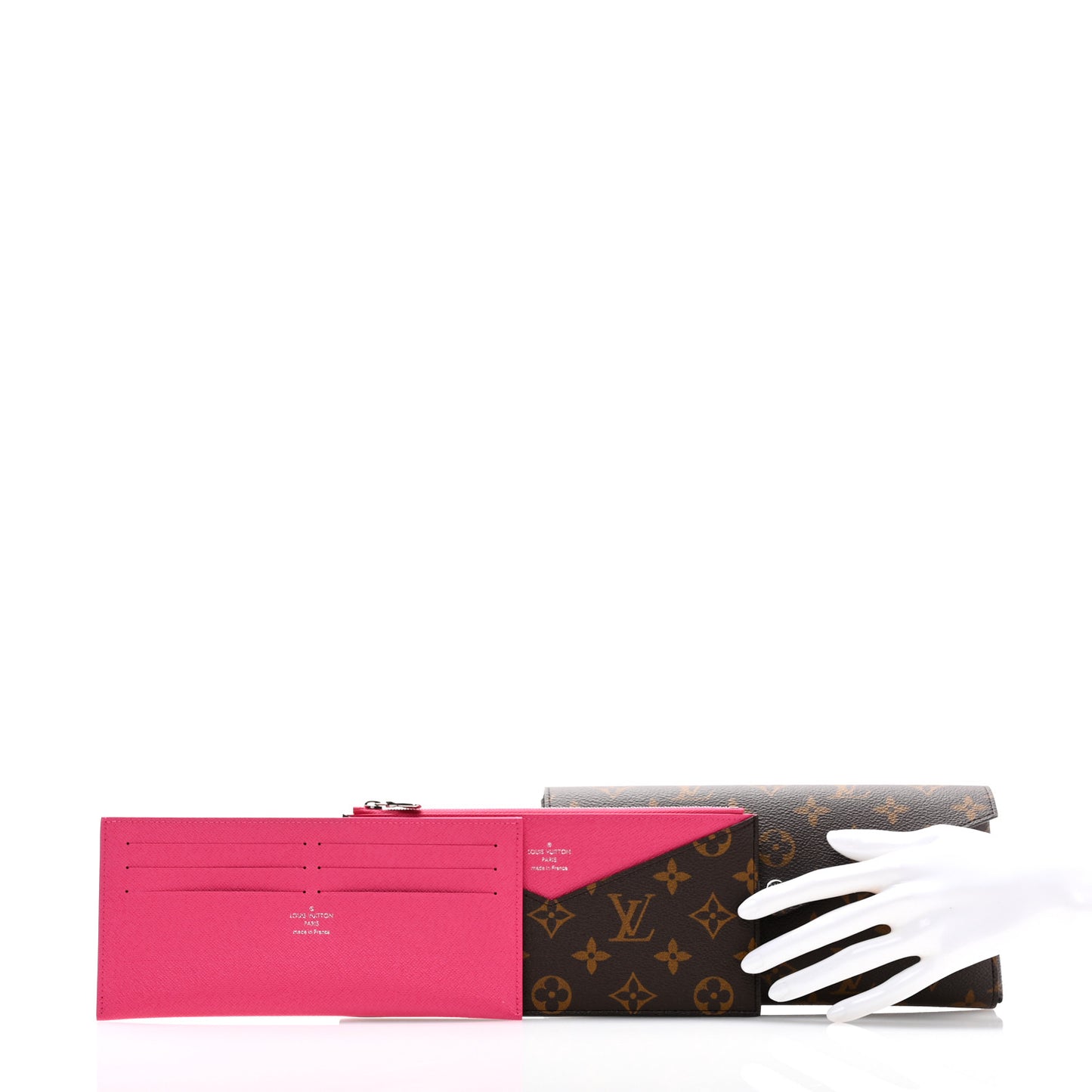 Monogram Kirigami Organizer Set Pondichery Pink