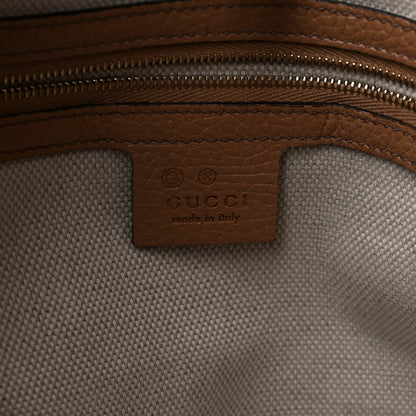 Gucci Pebbled Calfskin Medium Soho Chain Shoulder Bag Camelia 6 of 10
