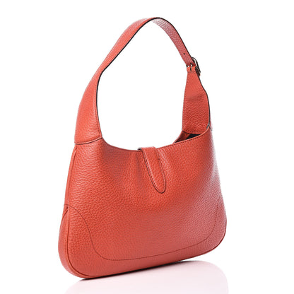 Gucci Calfskin Small Jackie O Hobo Dark Orange 3 of 13