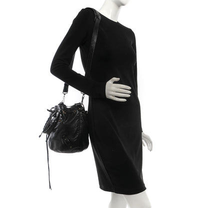 Balenciaga Agneau Classic Hardware Mini Pompon Black 2 of 7