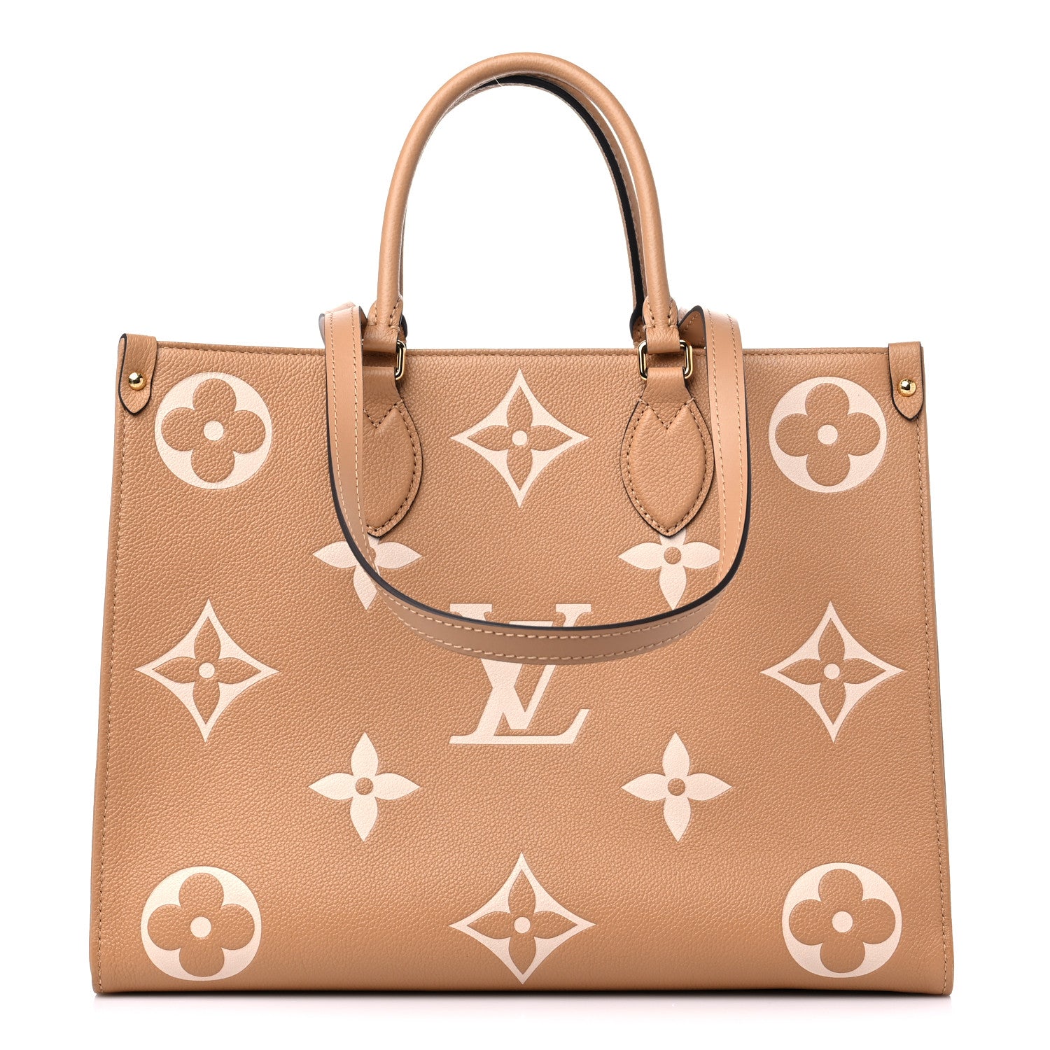 Louis Vuitton Empreinte Monogram Giant Onthego MM Arizona Creme 1 of 8