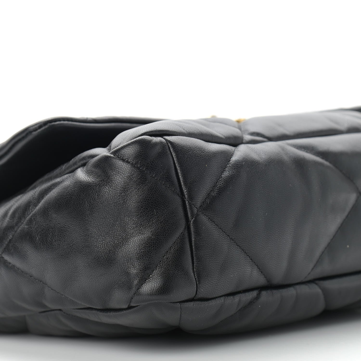 Chanel Goatskin Quilted Large Chanel 19 Flap Black 10 of 14