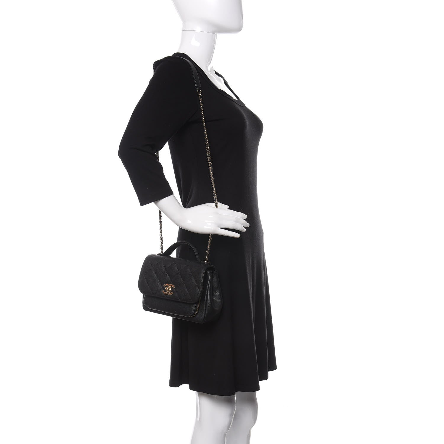 Chanel Caviar Quilted Small Business Affinity Flap Black 2 of 10