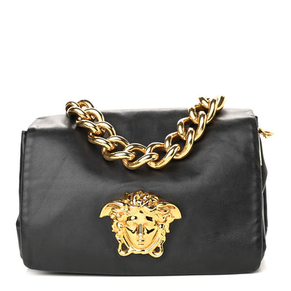 Versace Nappa Palazzo Sultan Shoulder Bag Black 1 of 7