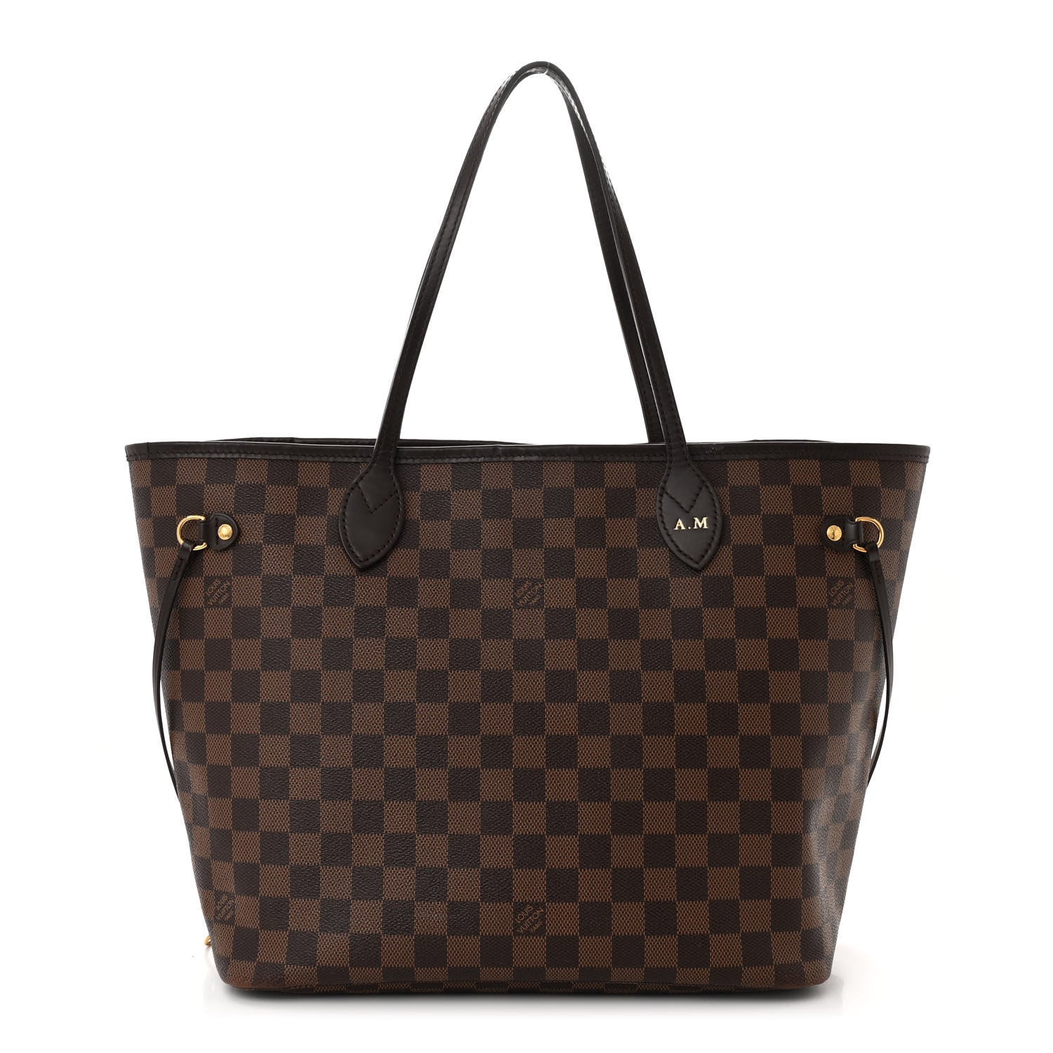 Louis Vuitton Damier Ebene Neo Neverfull MM Rose Ballerine 1 of 16