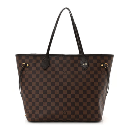 Louis Vuitton Damier Ebene Neo Neverfull MM Rose Ballerine 1 of 16