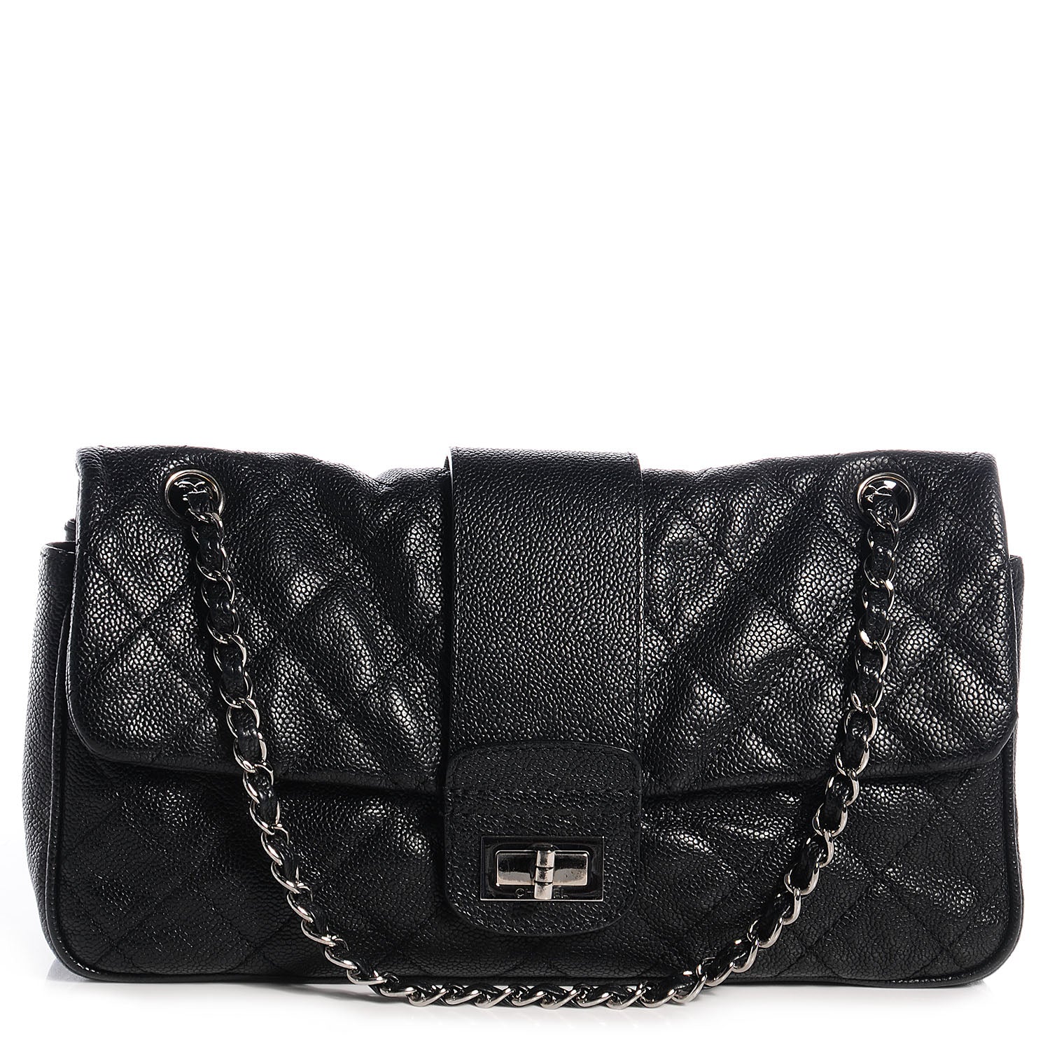Chanel Caviar Jumbo Mademoiselle Flap Black 1 of 9