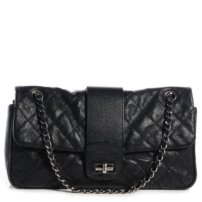 Chanel Caviar Jumbo Mademoiselle Flap Black 1 of 9