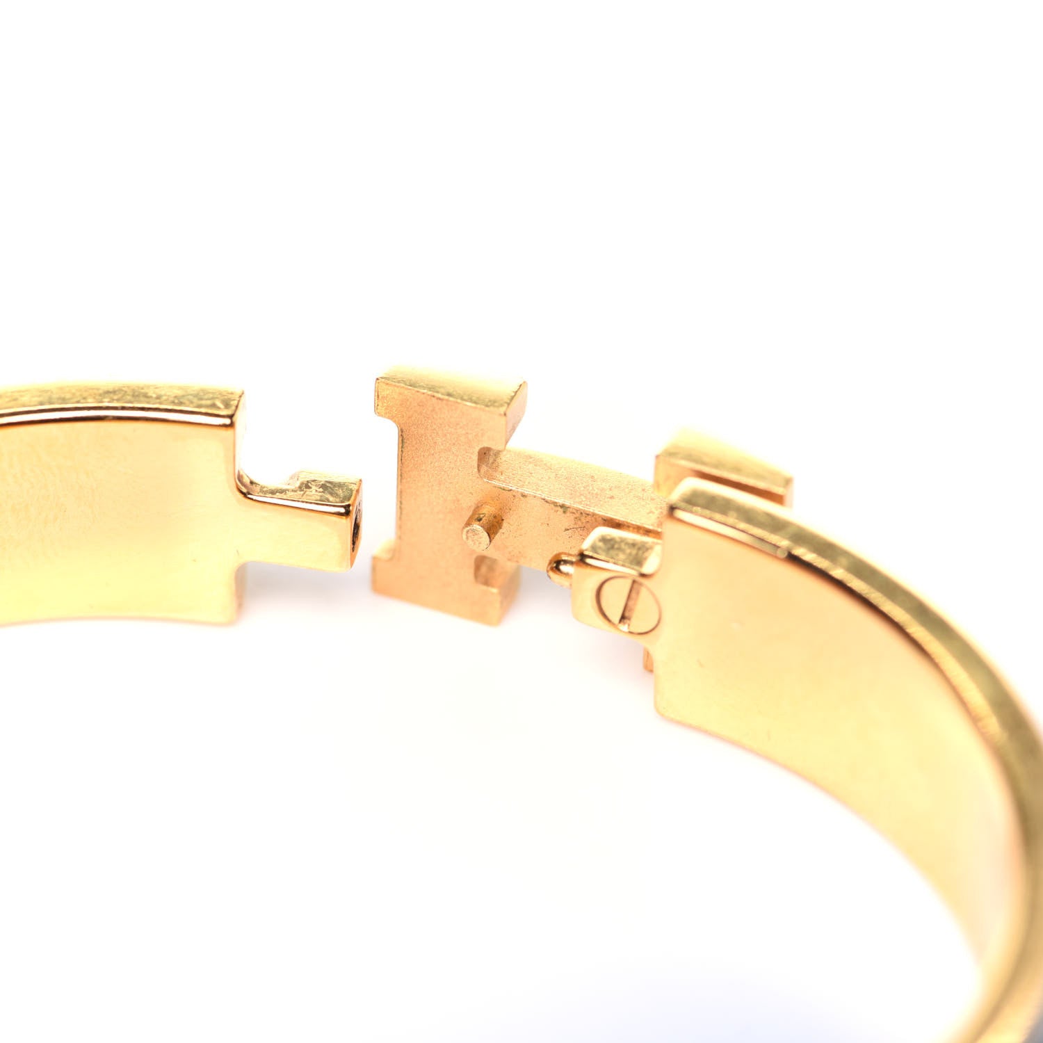 Hermes Enamel Narrow Clic Clac H Bracelet PM Cachou 5 of 5