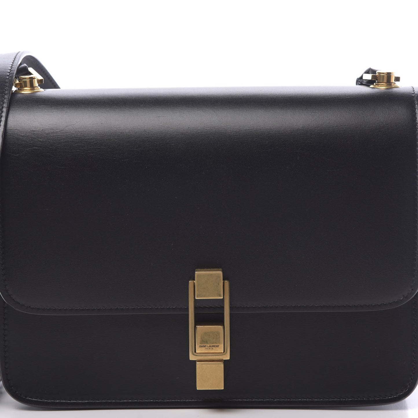 Smooth Calfskin Carre Satchel Black