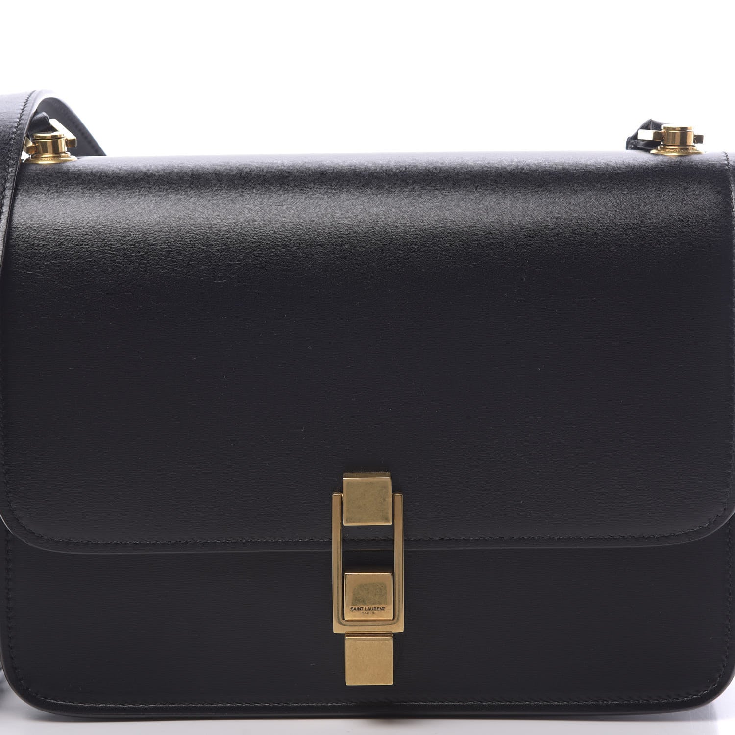 Saint Laurent Smooth Calfskin Carre Satchel Black 7 of 9