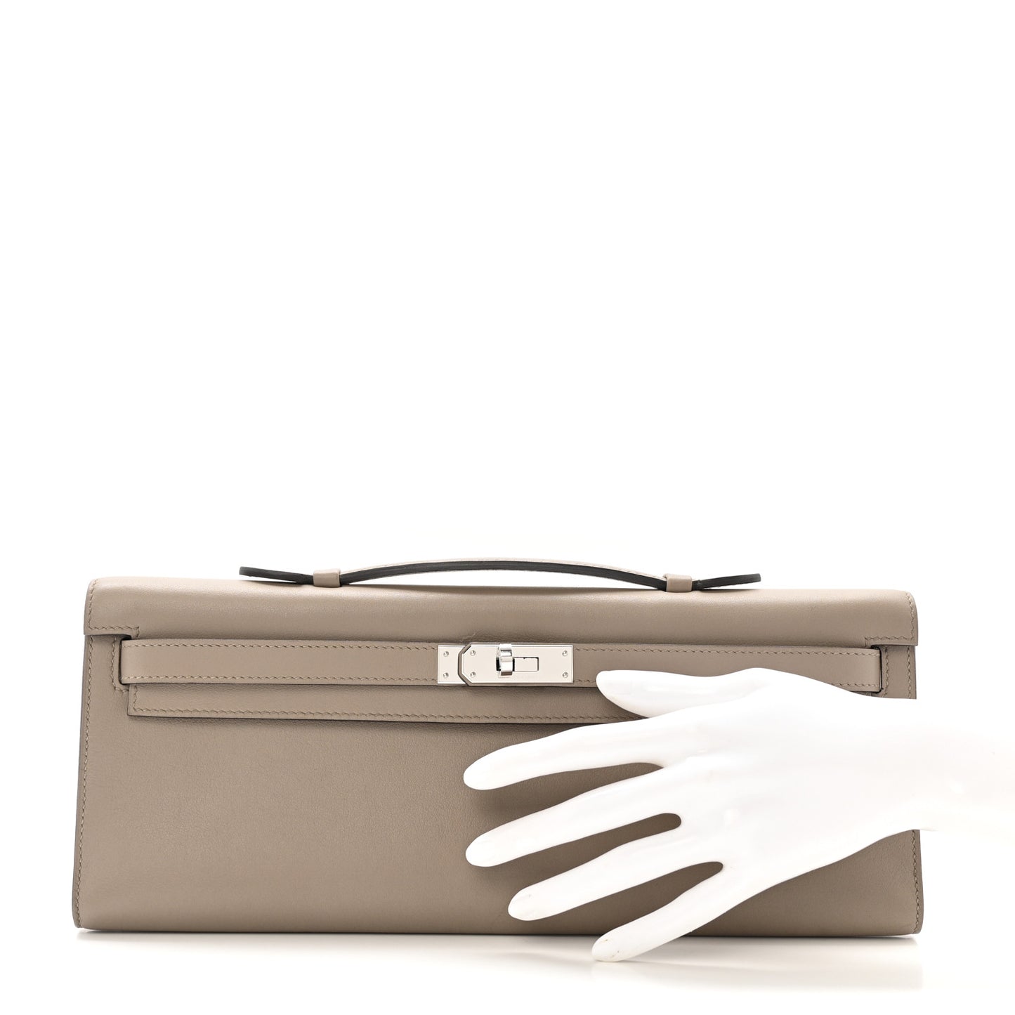 Swift Kelly Cut Clutch Pochette Gris Asphalt