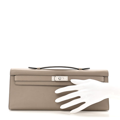 Hermes Swift Kelly Cut Clutch Pochette Gris Asphalt 2 of 10