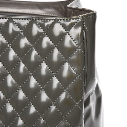 Chanel Glazed Calfskin Mademoiselle Lock Kelly Flap Bag Grey 11 of 16