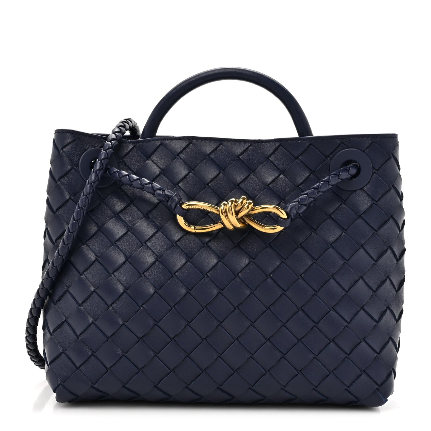 Nappa Intrecciato Small Andiamo Shoulder Bag Duke