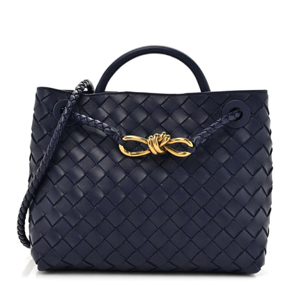 Bottega Veneta Nappa Intrecciato Small Andiamo Shoulder Bag Duke 1 of 11