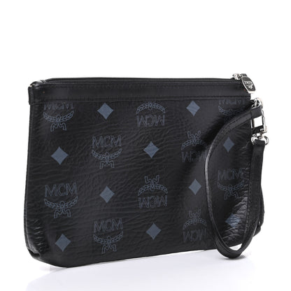 MCM Visetos Wristlet Pouch Black 3 of 6