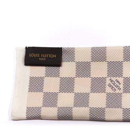 Louis Vuitton Silk Damier Azur Tahitienne Bandeau Rose Ballerine 2 of 3