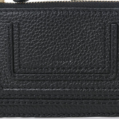 Chloe Grained Calfskin Alphabet Purse Wallet Black 6 of 6