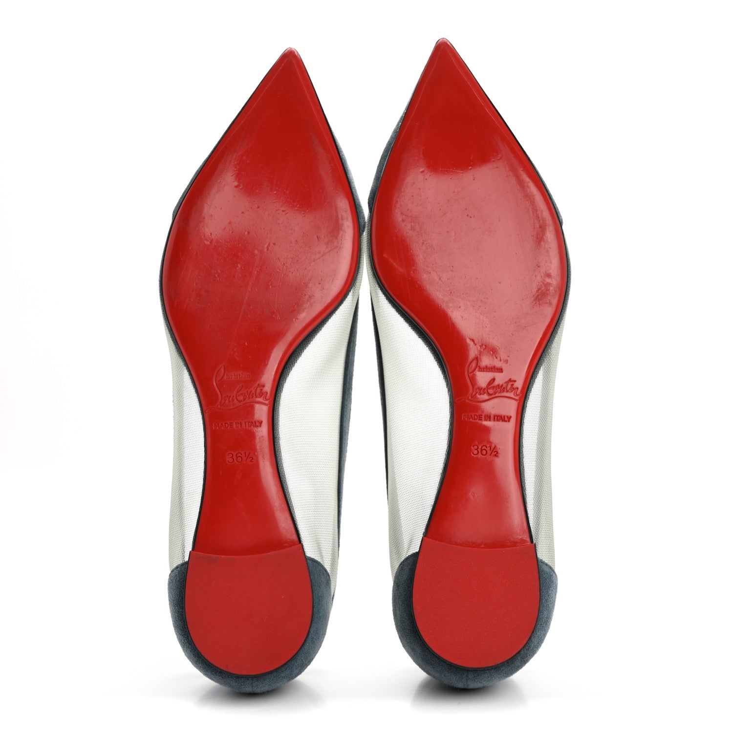Christian Louboutin Veau Velours Rete Galativi Flats 36.5 Version 36.5 Version Tempete 6 of 9