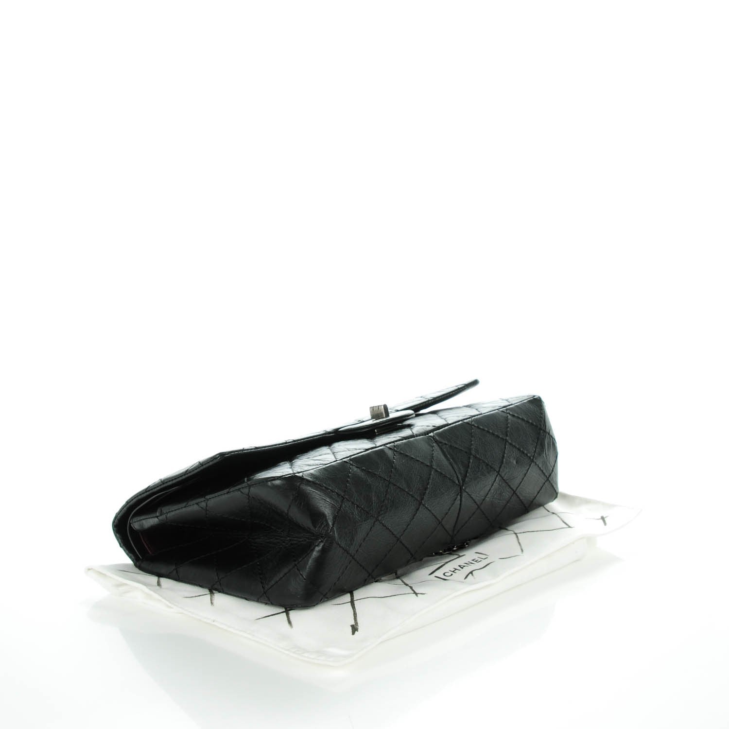 Chanel Aged Calfskin Quilted 2.55 Reissue 226 Flap Black 4 of 8