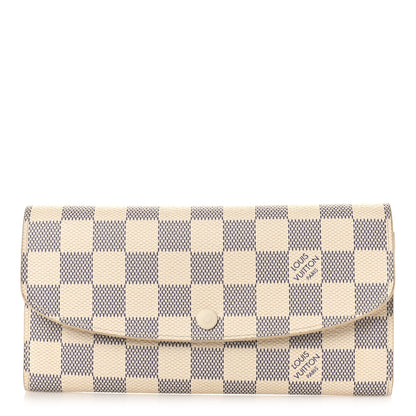 Louis Vuitton Damier Azur Emilie Wallet 1 of 10