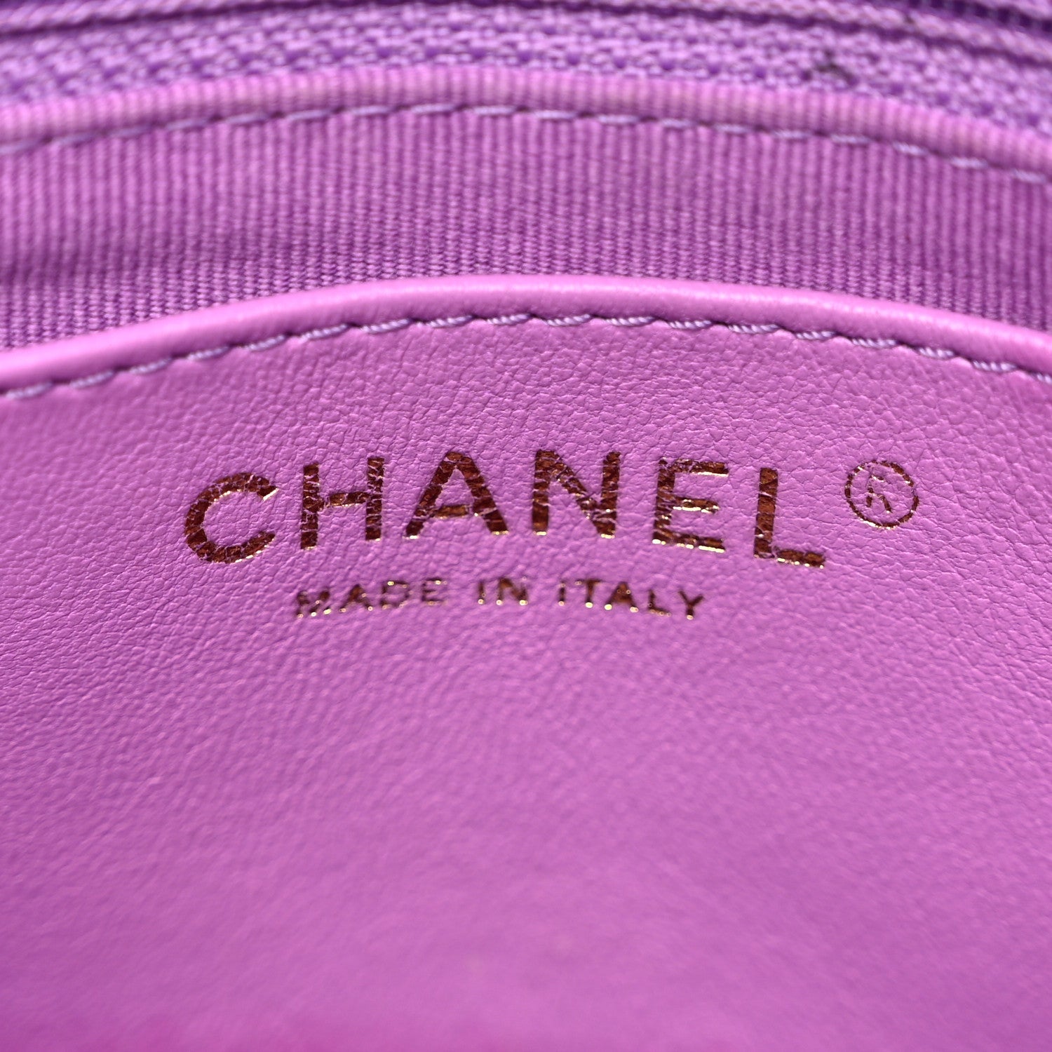 Chanel Lambskin Quilted Small CC Funky Town Flap Purple 6 of 10