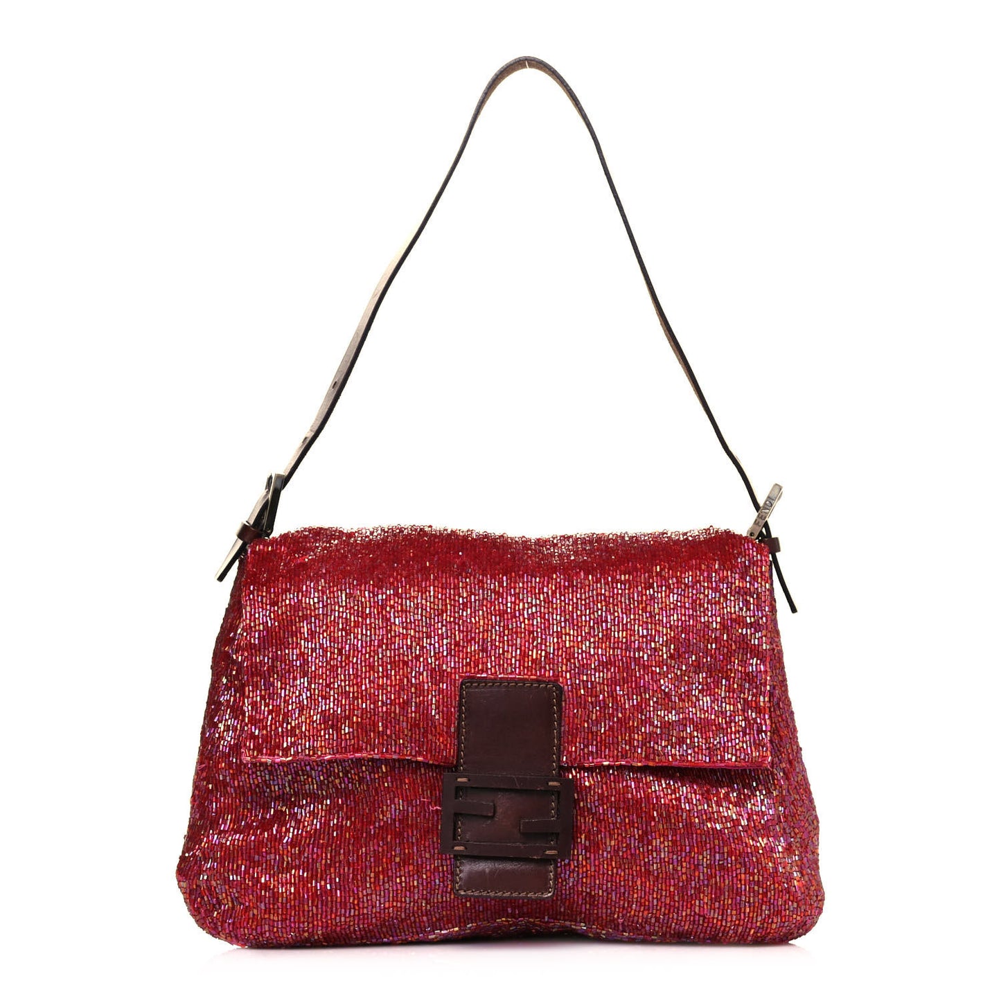 Beaded Baguette Red Pink