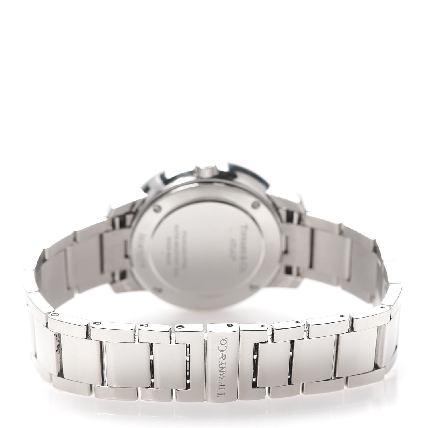 Tiffany Stainless Steel Diamond Bezel 31mm Atlas 2-Hand Quartz Watch Ice Blue 3 of 6