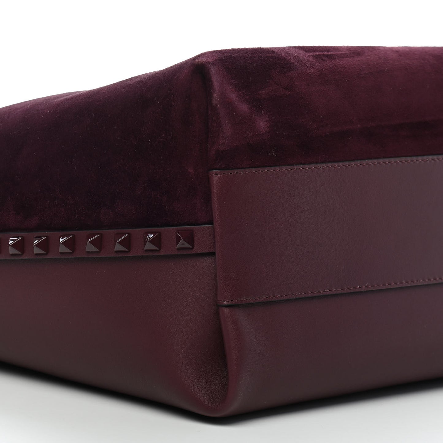 Suede Calfskin Rockstud Tote Maleficio