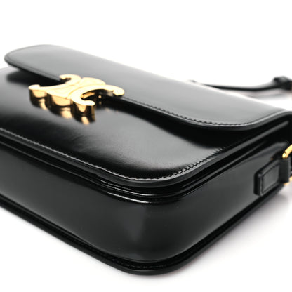 Celine Shiny Calfskin Medium Triomphe Black 9 of 9