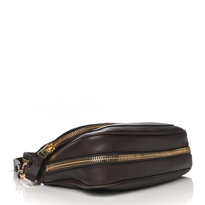 Tom Ford Pebbled Calfskin Large Jennifer Dark Brown 5 of 30