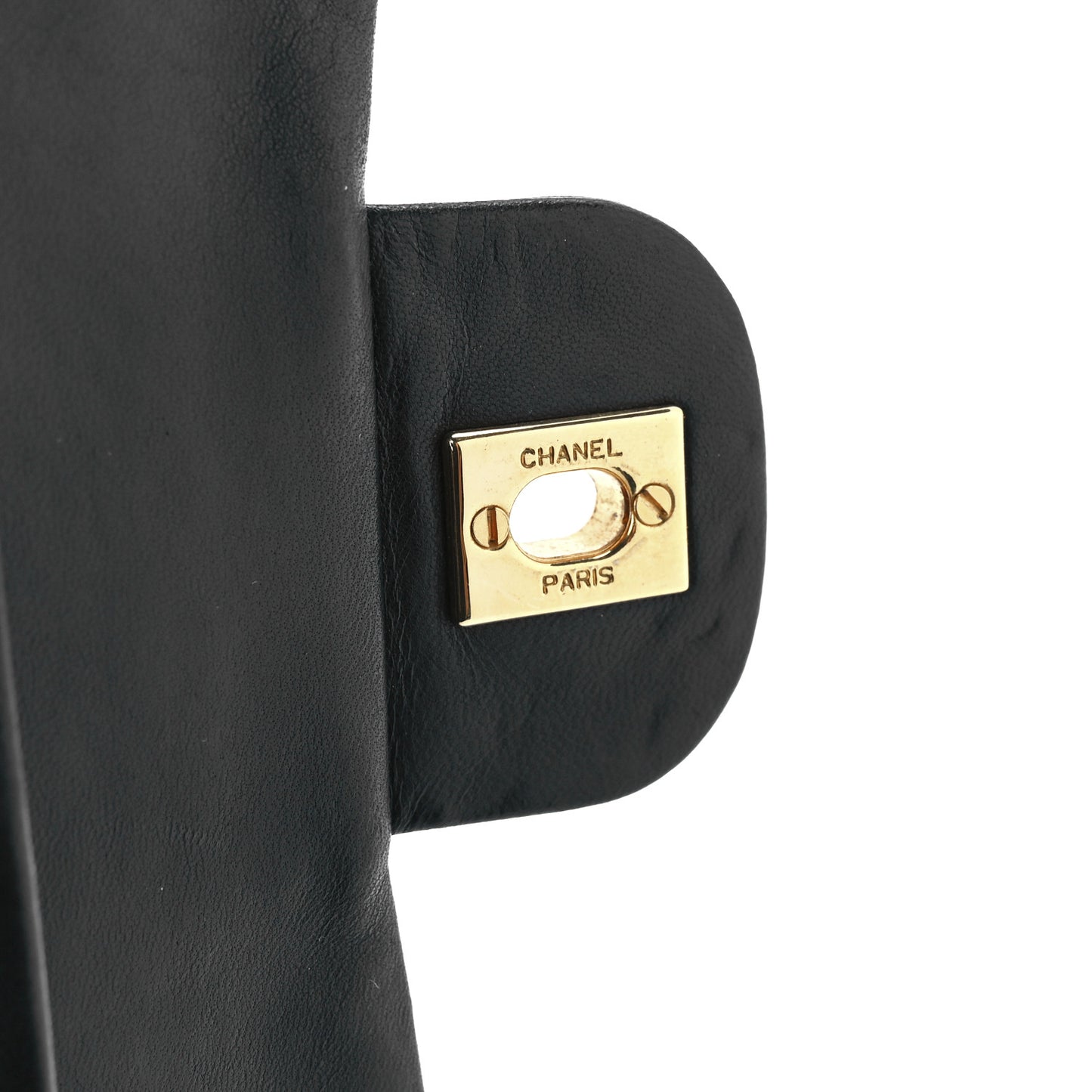 Lambskin Quilted Small Double Flap Black