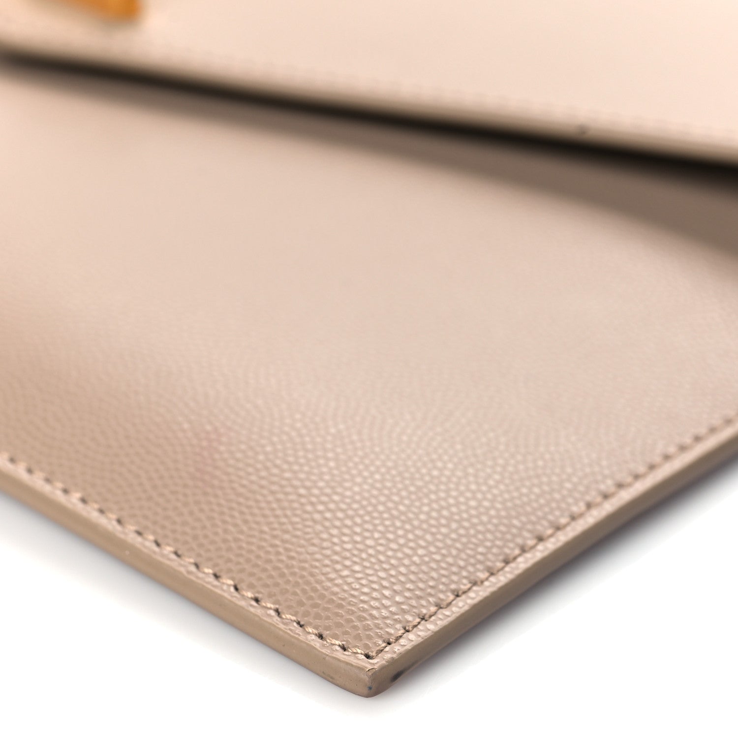 Saint Laurent Grain De Poudre Uptown Pouch Dark Beige 8 of 10
