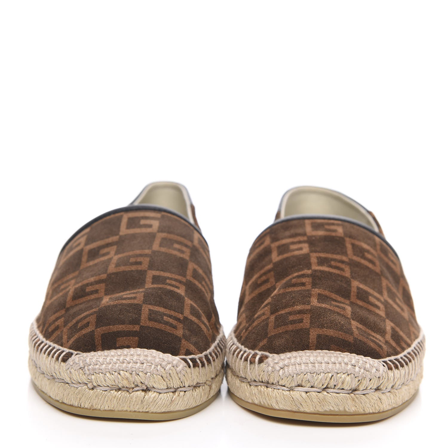 Gucci Suede Square G Mens Espadrilles 8 Sigaro 2 of 9