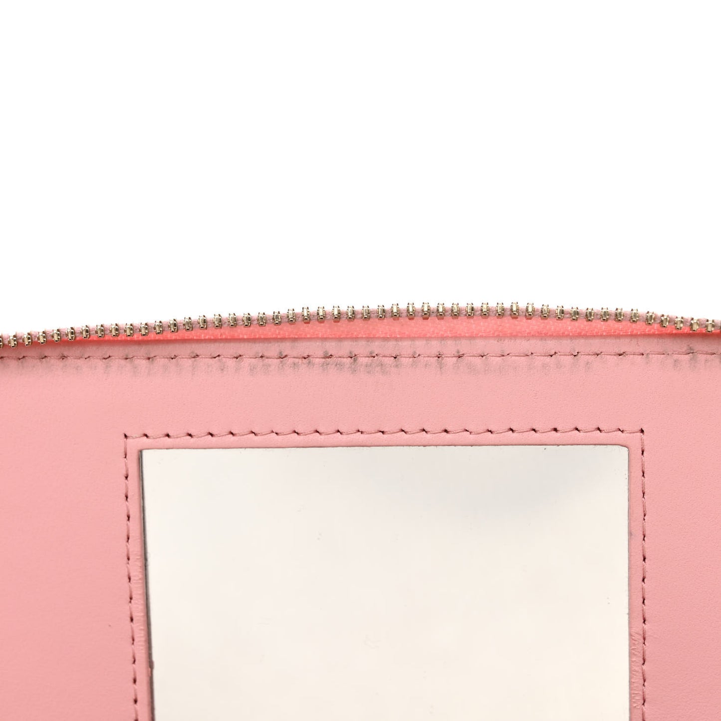 Lambskin Resin Elegant Chain Vanity Case Pink