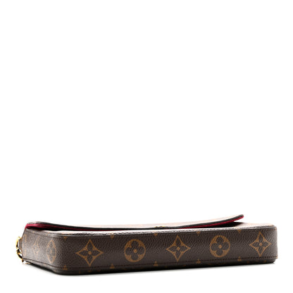 Louis Vuitton Monogram Pochette Felicie Chain Wallet Fuchsia 5 of 11