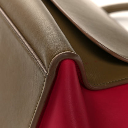 Celine Smooth Calfskin Medium Bicolor Trapeze Taupe Fuchsia 9 of 15