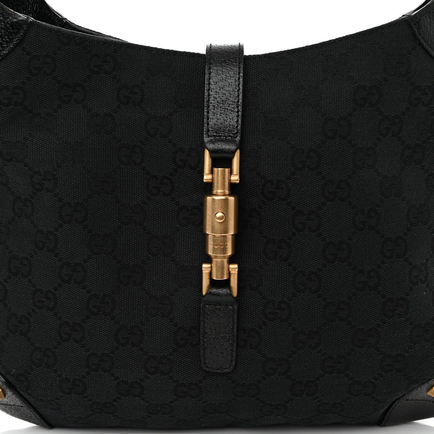 Monogram Piston Lock Jackie O Hobo Black