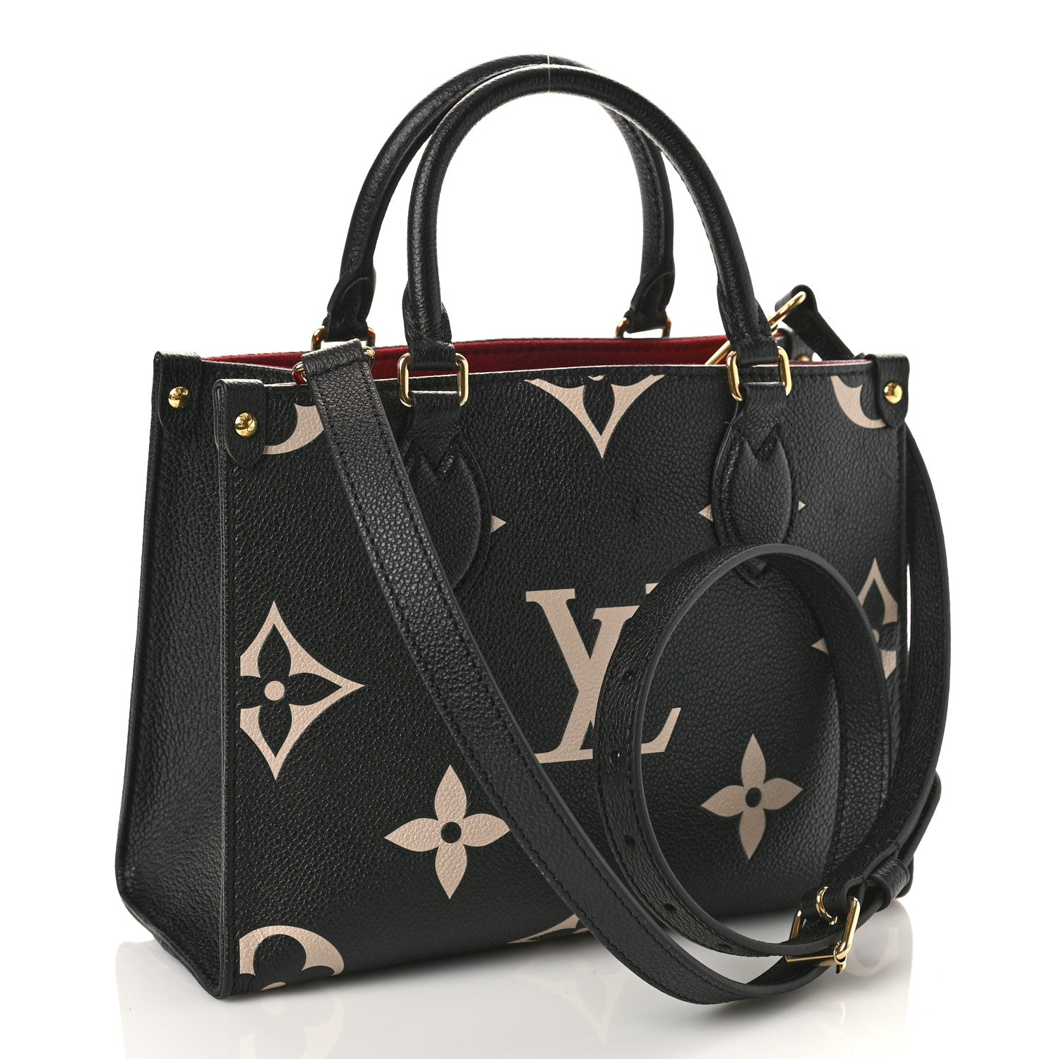 Louis Vuitton Empreinte Monogram Giant Onthego PM Black Beige 3 of 8