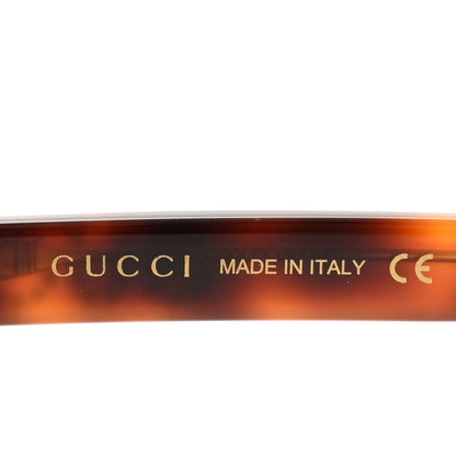 Gucci Acetate Square Frame Crystal Sunglasses GG0418S Tortoiseshell 5 of 8
