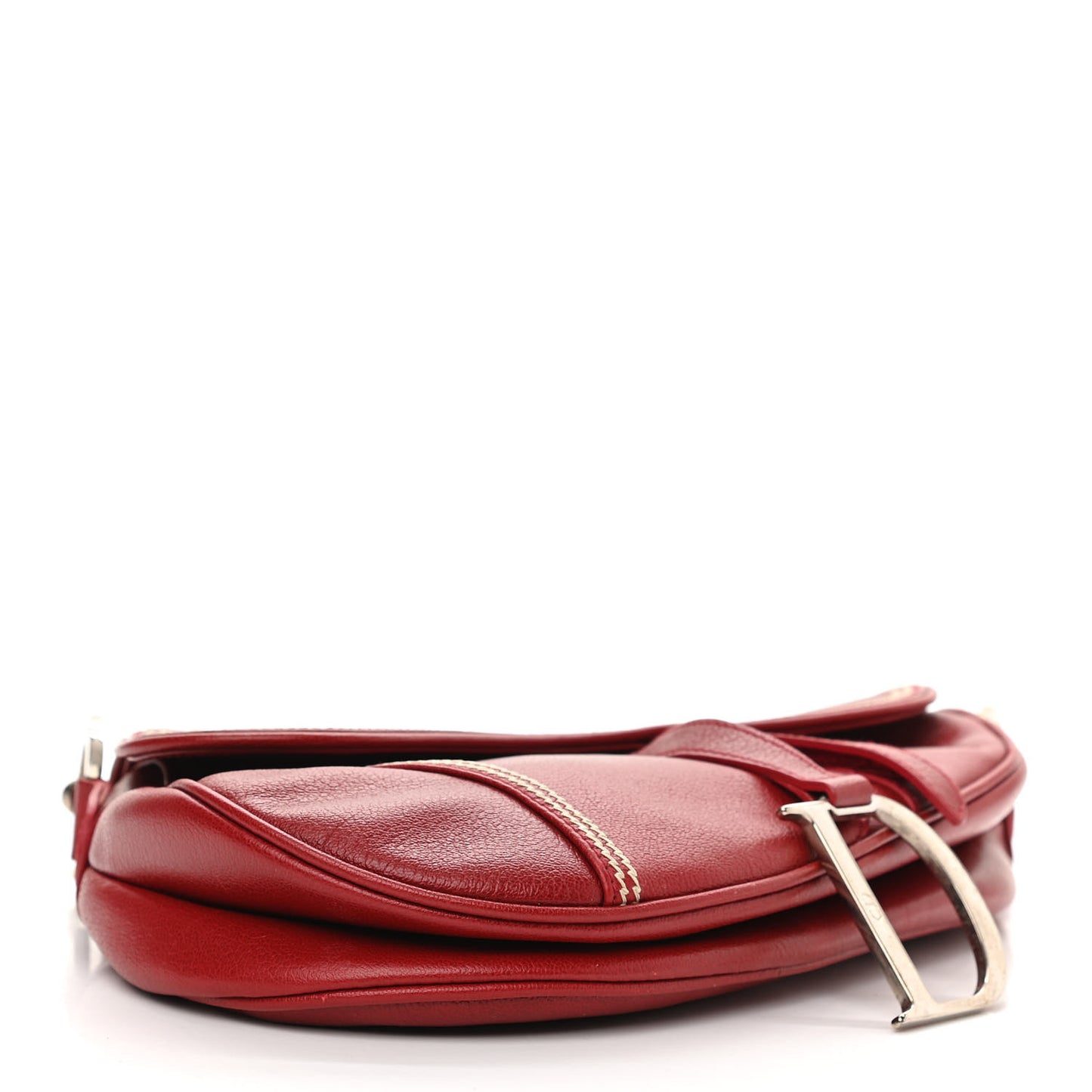 Calfskin Saddle Bag Red